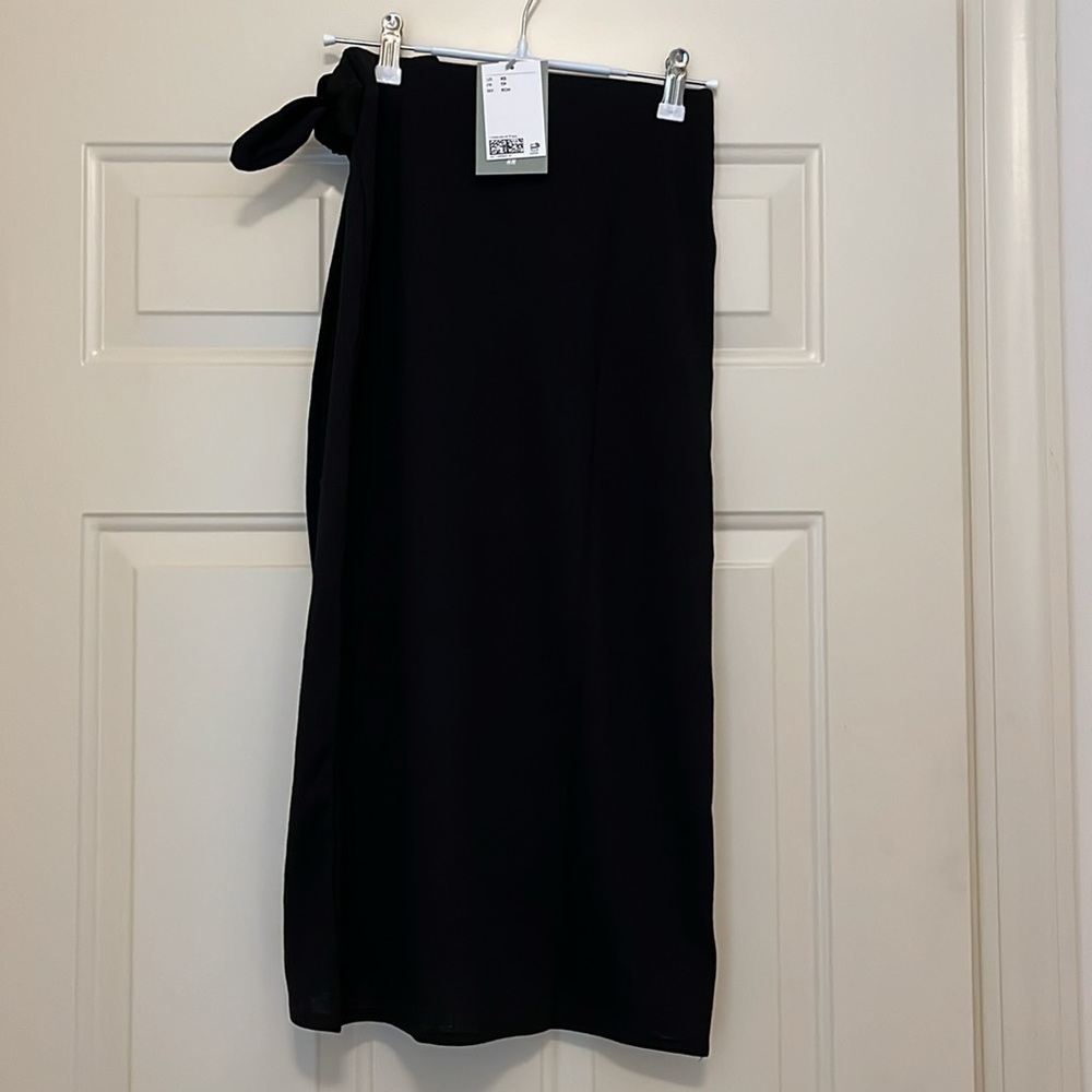 H&M Black Jersey Wrap Skirt/NWT/XS - Picture 13 of 13